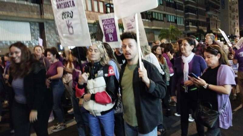 Manifestación en la capital grancanaria del 8M/TA.
